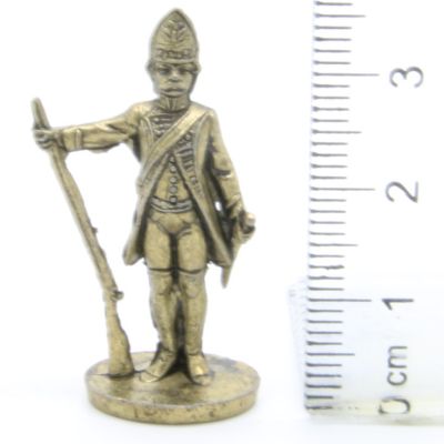 Ferrero Kinder Ü-Ei Soldatini Metallfiguren Soldaten 18-19 - D19 35mm Messing
