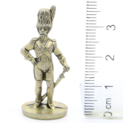 Ferrero Kinder Ü-Ei Soldatini Metallfiguren Soldaten 18-19 - D21 35mm Messing