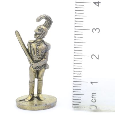 Ferrero Kinder Ü-Ei Soldatini Metallfiguren Soldaten 18-19 - D23 35mm Messing