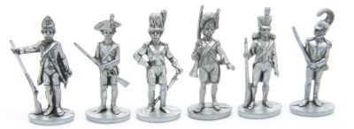 Ferrero Kinder Ü-Ei Soldatini Metallfiguren Soldaten 18-19 - SAT 35mm Eisen