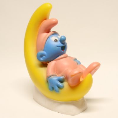 The Smurfs Melek Fecht 35cm 1999 Baby Smurf Lune Puffi Puffo Schtroumpf