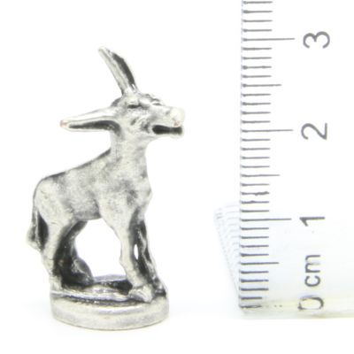 Ü-Ei-MF Tiere auf Sockel - Esel - Chrom