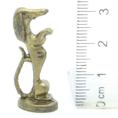 Ü-Ei-MF Tiere auf Sockel - Hund - Messing