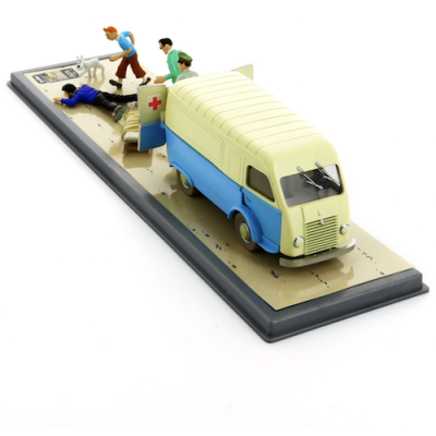 Tintin Transport Diorama 29103 Sprodj ambulance Explorers on the Moon