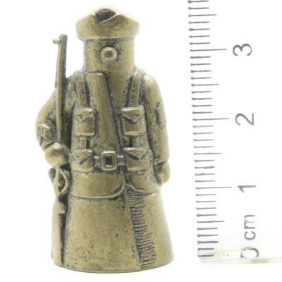 Ü-Ei-MF Fingerhut Miniaturen - Militar Soldat Messing