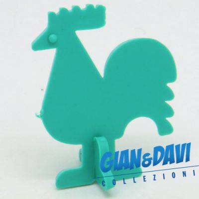 Ü-Ei_SPI_STE Flachstecktiere Hahn Grün Blau