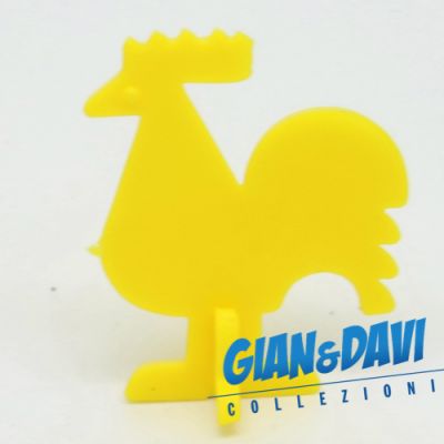 Ü-Ei_SPI_STE Flachstecktiere Hahn Gelb