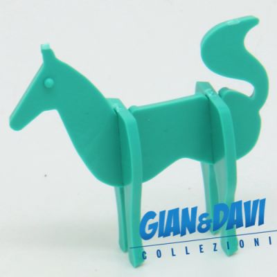 Ü-Ei_SPI_STE Flachstecktiere Pferd Grün Blau