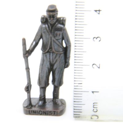 Ü-Ei Soldatini Metallfiguren USA Nordstaaten um 1861 UNIONIST 4 Bruniert SCAME
