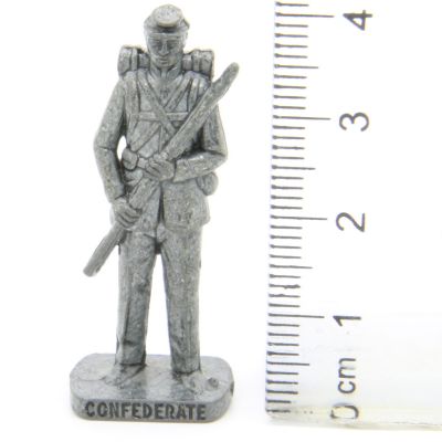 Ü-Ei Soldatini Metallfiguren USA Sudstaaten um 1862 - CONFEDERATE 4 Eisen SCAME