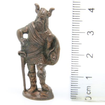 Ferrero Kinder Ü-Ei Soldatini Metallfiguren Vikinger - 1 40mm Kupfer Dark