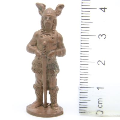 Ferrero Kinder Ü-Ei Soldatini Metallfiguren Vikinger - 3 40mm Kupfer Dark