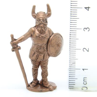 Ferrero Kinder Ü-Ei Soldatini Metallfiguren Vikinger - 4 40mm Kupfer