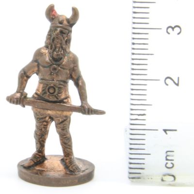Ferrero Kinder Ü-Ei Soldatini Metallfiguren Vikinger - A2 35mm Kupfer