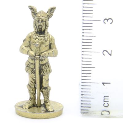 Ferrero Kinder Ü-Ei Soldatini Metallfiguren Vikinger - A3 35mm Messing