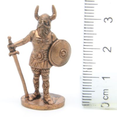 Ferrero Kinder Ü-Ei Soldatini Metallfiguren Vikinger - A4 35mm Kupfer