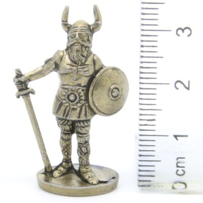 Ferrero Kinder Ü-Ei Soldatini Metallfiguren Vikinger - A4 35mm Messing Eisen