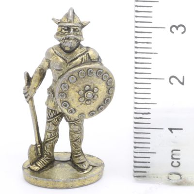 Ferrero Kinder Ü-Ei Soldatini Metallfiguren Vikinger - A5 35mm Eisen Messing