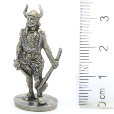 Ferrero Kinder Ü-Ei Soldatini Metallfiguren Vikinger - A6 35mm Messing Eisen