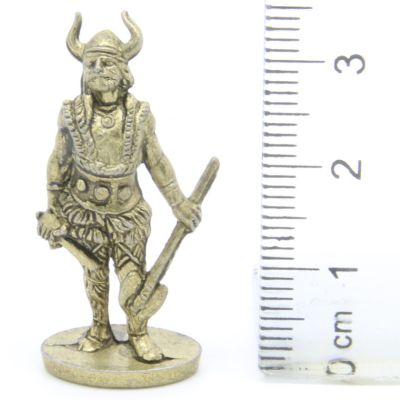 Ferrero Kinder Ü-Ei Soldatini Metallfiguren Vikinger - A6 35mm Messing