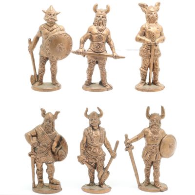 Ferrero Kinder Ü-Ei Soldatini Metallfiguren Vikinger - SAT 40mm Kupfer