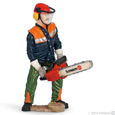 Schleich Human Figures 13462 Forestry worker with chainsaw