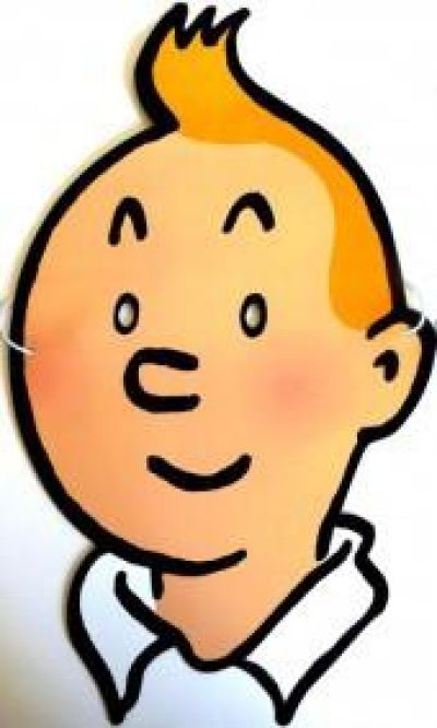 Tintin Cartoleria 16013 Masque Tintin Attache Elastique