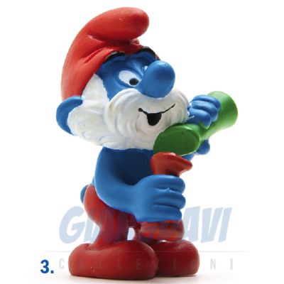 2.0164 20164 Papa Smurf with Potions Grande Puffo Alchimista 3A