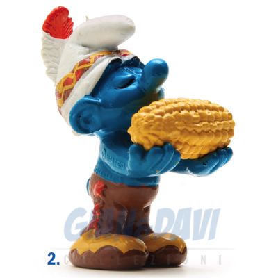 2.0197 20197 Indian with Corn Smurf Puffo Indiano con Pannocchia 2A