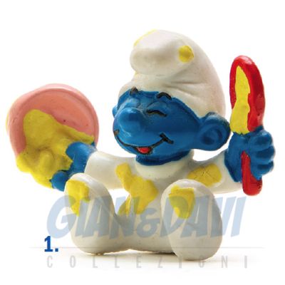 2.0224 20224 Baby with Bowl Smurf Baby Puffo con pappa 1C