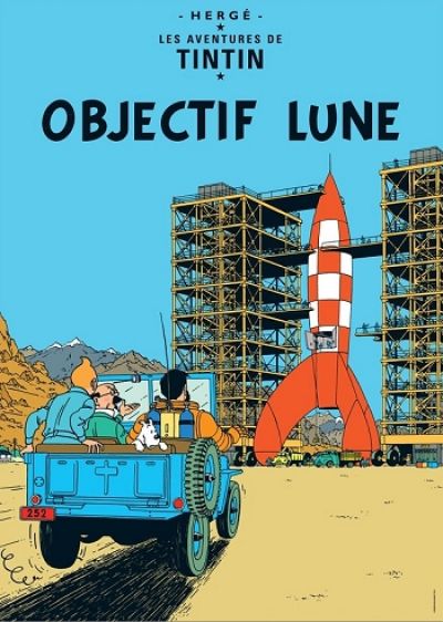 Tintin Moulisart Poster 22150 Objectif Lune 70x50cm