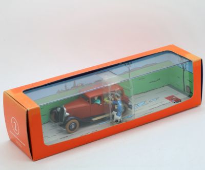 Tintin Transport Diorama 29102 Wang Chen-Yee's car The Blue Lotus BOX ROVINATO B