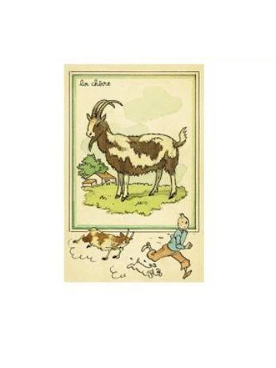 Tintin Moulinsart Postcard 13,5x9cm - 30305 La Chevre