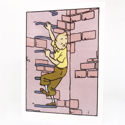 Tintin Moulinsart Double Postcard 16,5x12,5cm - 31004 Tintin Echelons