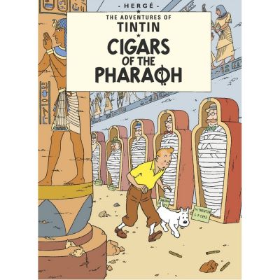 Tintin Moulinsart Double Postcard 16,5x12,5cm - 31072 Les Cigares du Pharaon