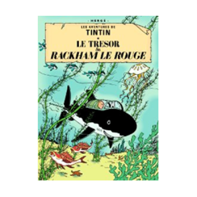 Tintin Moulinsart Double Postcard 16,5x12,5cm - 31080 Le Trsor Rockham le Rouge