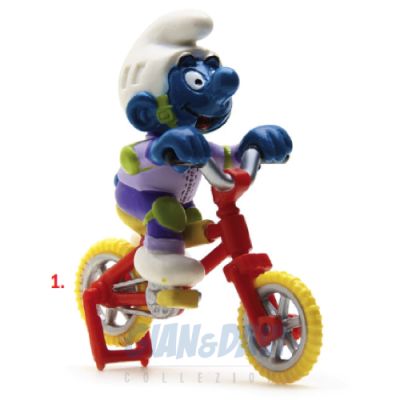 4.0252 40252 BMX Bike Smurfs Puffo con Bicicletta 1A