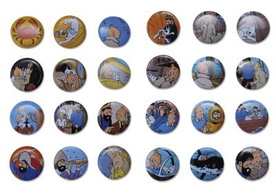 Tintin cartoleria 41240 Tintin badges – set 24 different