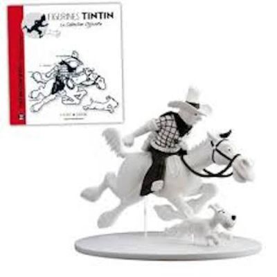 Tintin Hors Series B&W 42169 Cow-Boy & Snowy in America + Book