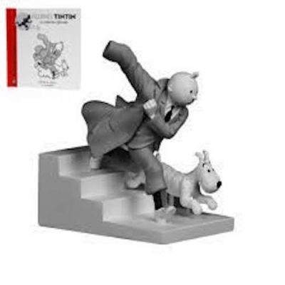 Tintin Hors Series B&W 42173 Tintin and Snowy running + Book
