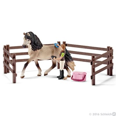 Schleich Farm Life Horse Club 42270 Set Cura cavalli Andalusi