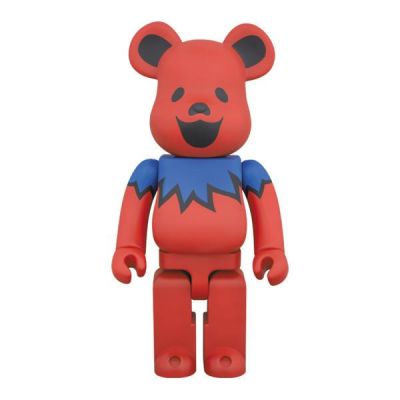 Medicom Toy BE@RBRICK Grateful Dead Dancing Bears Red 100%