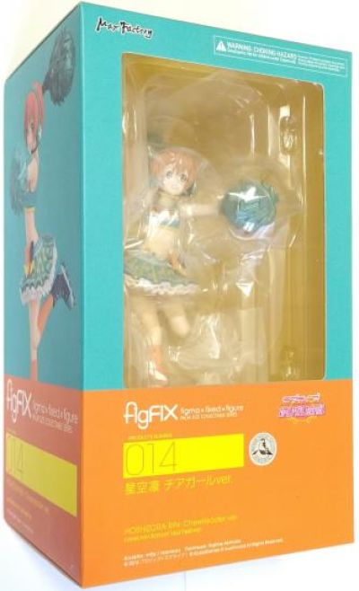 Action Figure Figma FigFIX Max Factory 013 Hoshizora Rin Cheerleader in Original Box