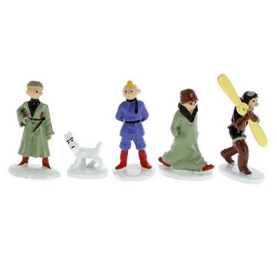 Tintin Figurines en Alliage 46905 Mini Serie Soviet Collection (5 Pieces)