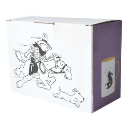 Tintin Vaisselle Tintin & Côté Table 47964 Mustard and orchid mugs horse and toga