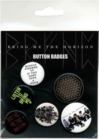GB Eye Mix Pins Spille Button Badges Bring me the Horizon