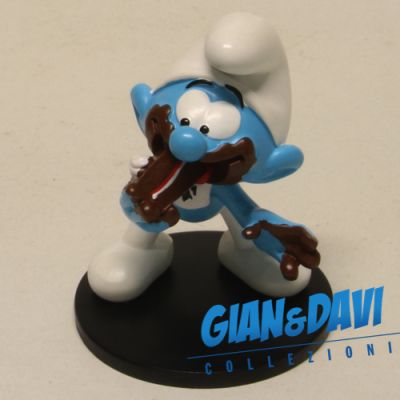 The Smurfs Blue Resin Puppy - 700115 Greedy Smurf