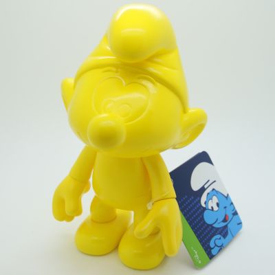 Puffi Puffo Smurf Figurine Schtroumpf Yellow-Colured Mat 20cm Vinyl Toys