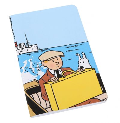 Tintin Cartoleria 54375 Carnet de Note - Tintin & Milou Bateau 12,5x20cm