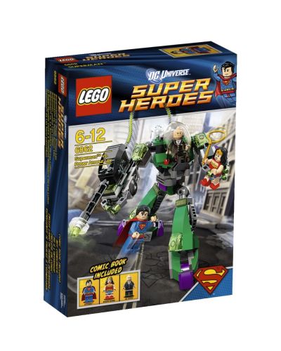 Lego DC Comics Super Heroes 6862 Superman Vs. Power Armour Lex A2012